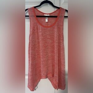 Just Be Orange High Low Tank Top